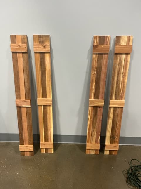 Board and batten accent wall detail