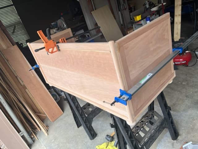 Custom outdoor bar build
